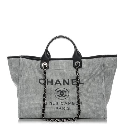 chanel canvas large deauville tote replica|chanel deauville tote 2021.